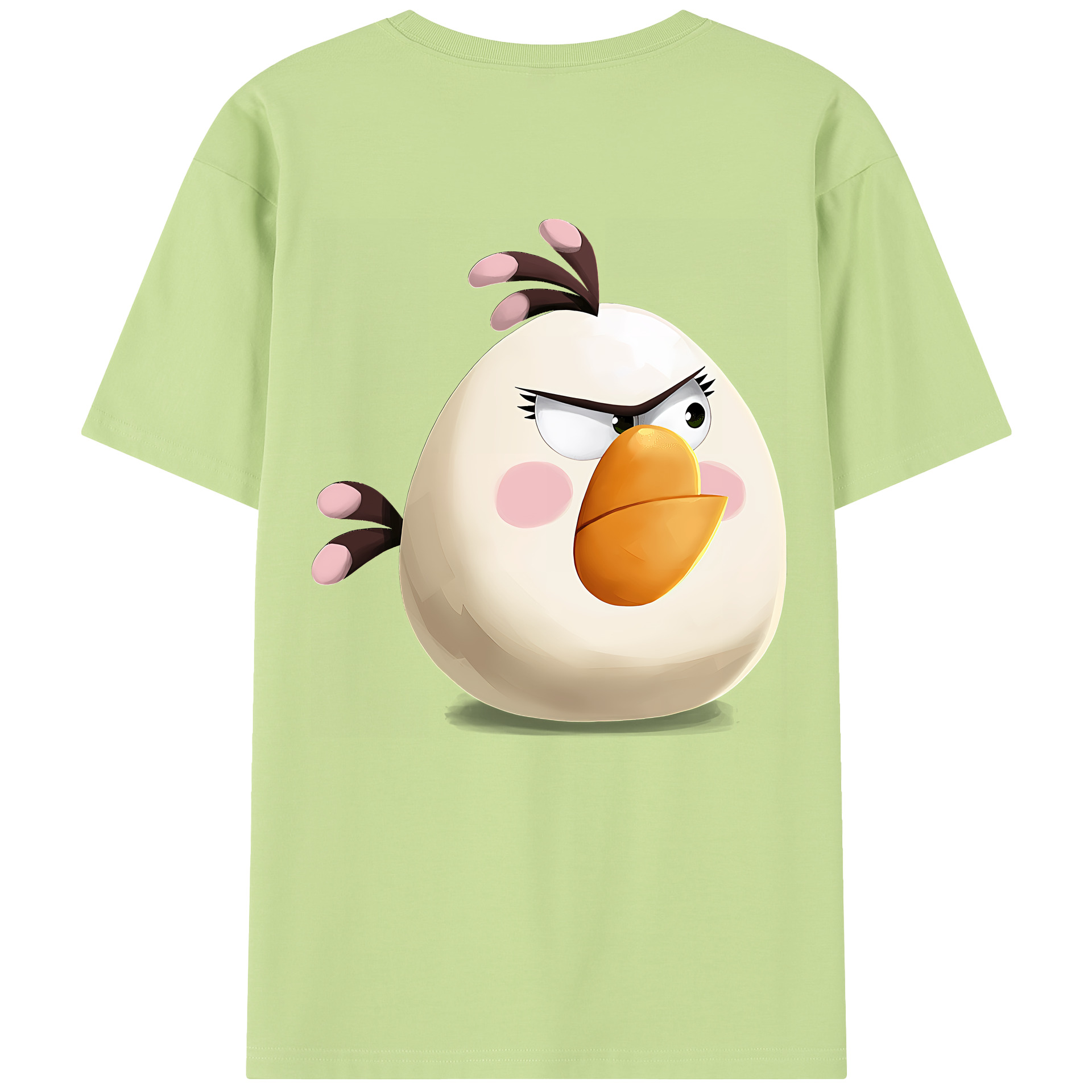 （画像用） Angry Birds アングリーバード 綿100％半袖Tシャツ（背面プリント）